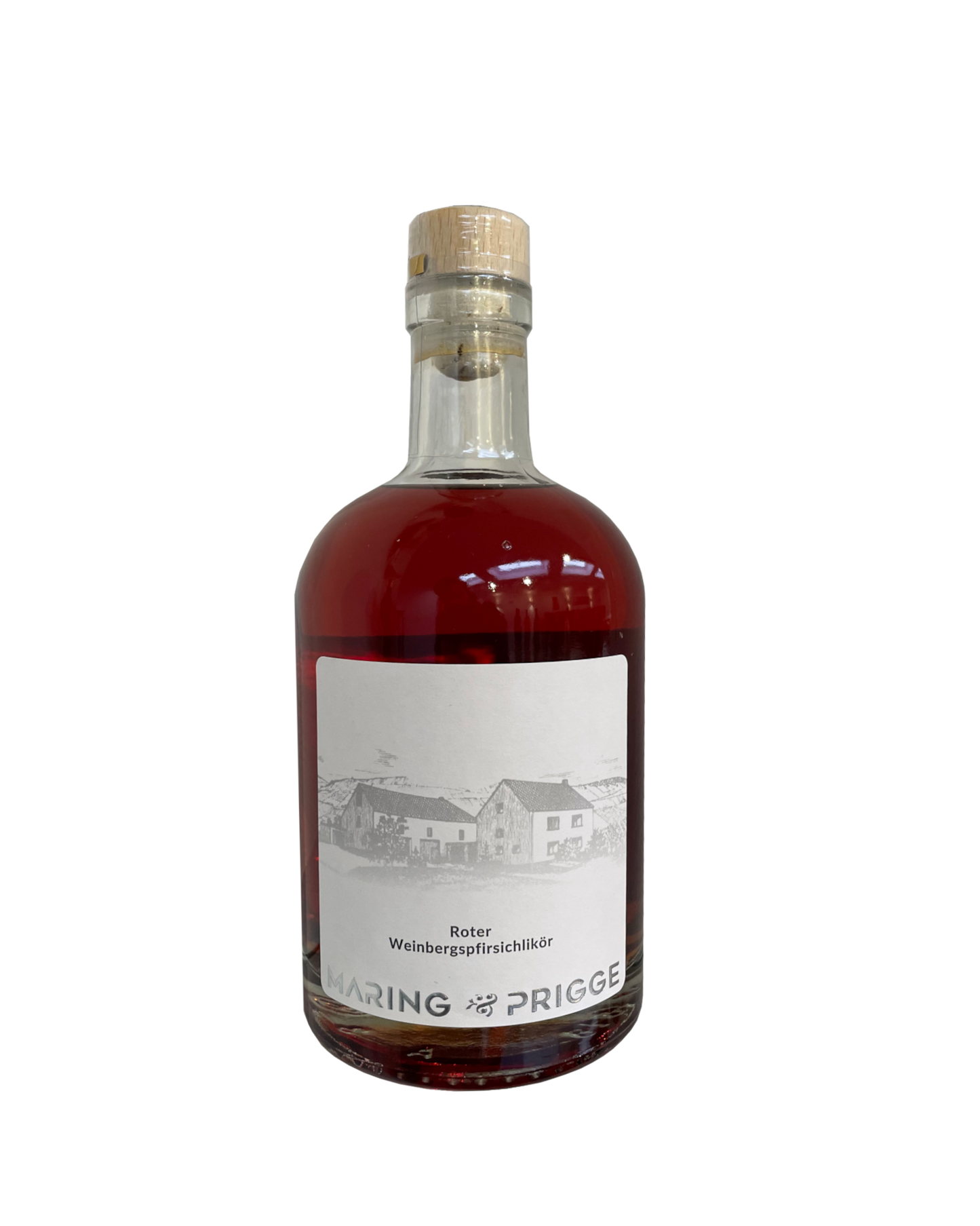 Maring-Prigge roter Weinbergspfirsichlikör 0,5L Flasche