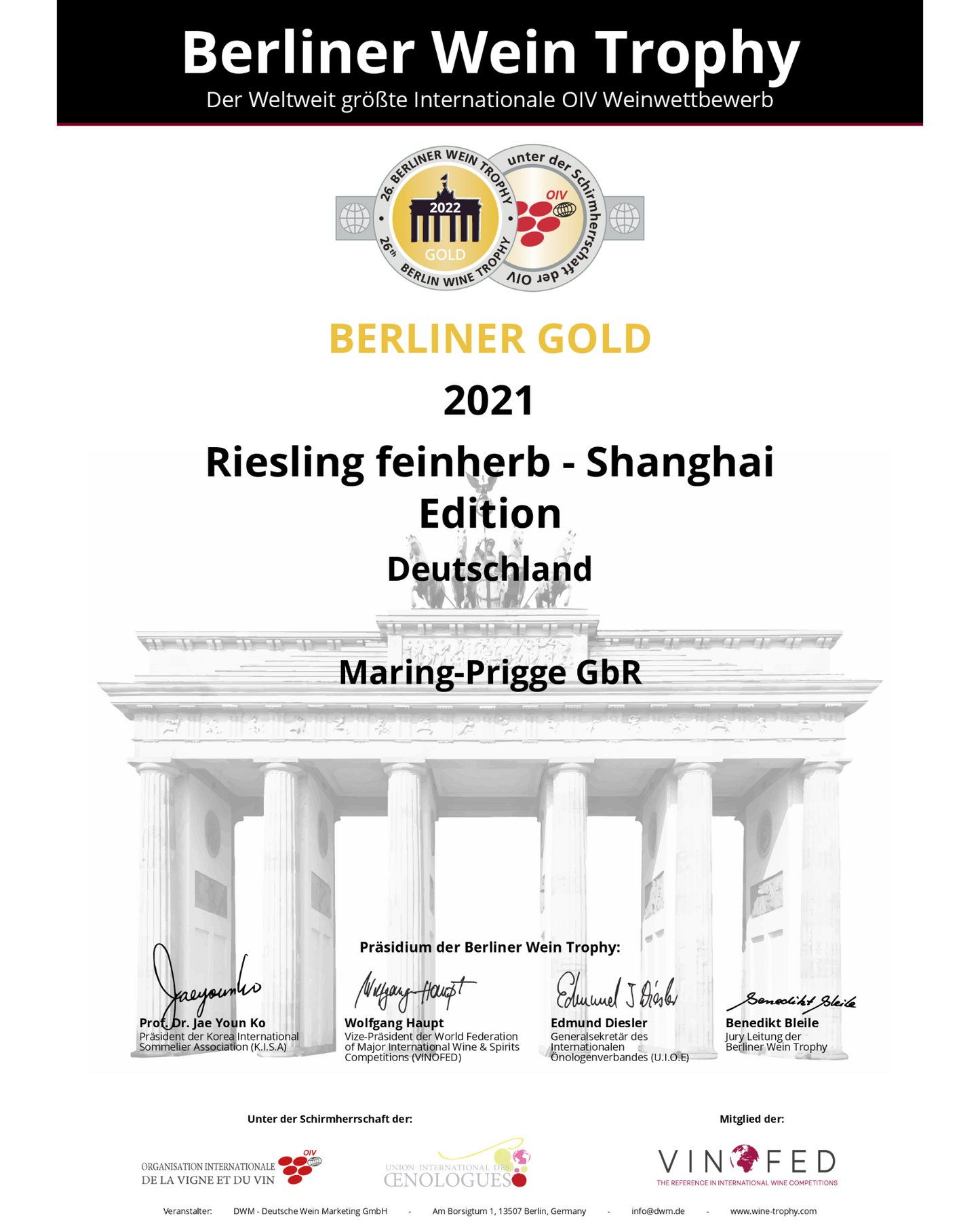 Riesling - Shanghai